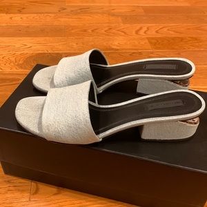 Alexander Wang denim shoes size 39.